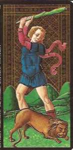 Strength, Visconti-Sforza deck