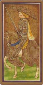 Knight of Swords, Visconti-Sforza Deck