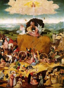 The Haywain by Hieronymus Bosch, 1500