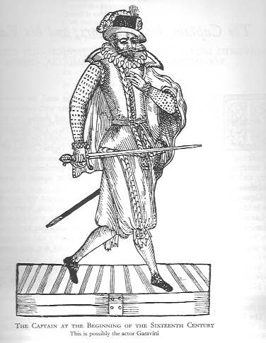 Spanish Captain sixteenth century print