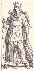 Tarocco Bolognese di Mitelli Queen of Coins