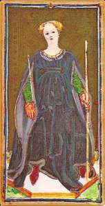 Visconti Sforza Queen of Batons