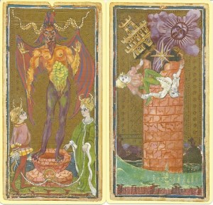 US Games Luigi Scapini Visconti Sforza Devil and Tower cards