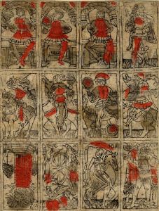 Sheet of unprinted Budapest cards from1500