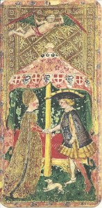 Lovers card Visconti di Modrone deck