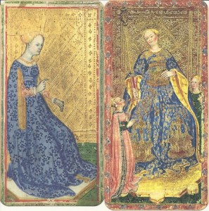 Queens of Batons, Visconti di Modrone and Brera-Brambilla decks