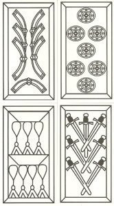 Four Suits from Spanish Moorish deck