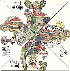 Cups court card Triadic tarot