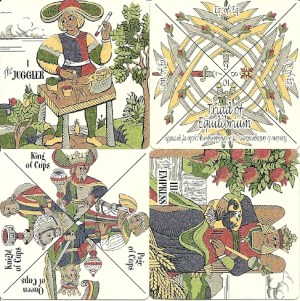 Four cards from the Triadic deck