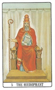 Hierophant, Golden Dawn Tarot