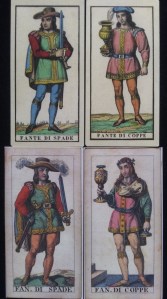 Edoardo Dotti tarot four Page court cards