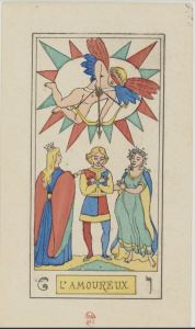 Oswald With Tarot L'Amoureux card
