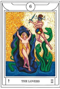 The Golden Dawn Magical Tarot Lovers Card