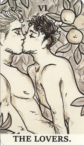 Ink Witch Tarot Lovers card