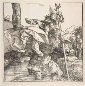 Albrecht Durer Saint Christopher engraving