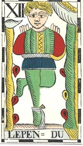 Hanged Man, Vandenborre Tarot, 1762