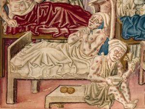 Picture of bubonic plague victims