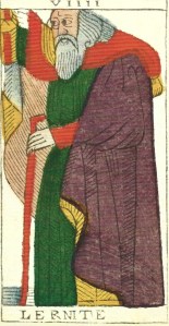 Hermit card Vachier tarot